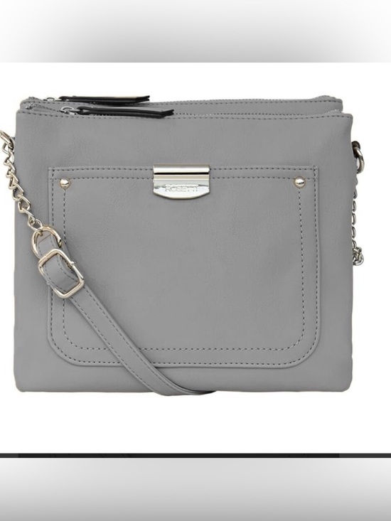 Rosetti Handbags - Rosetti Gray Taupe Crossbody Bag with Chain Strap